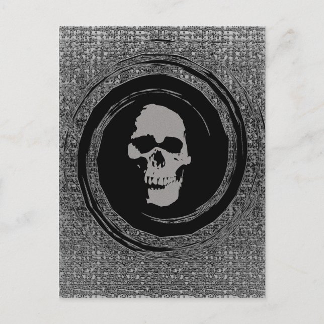 Skull i tomrum vykort (Framsida)