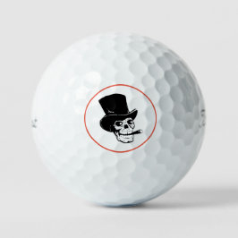 SKULL I TOP HAT ANPASSNINGSBAR GOLF BOLL