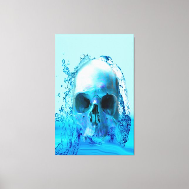 Skull i Vatten Canvastryck (Framsida)