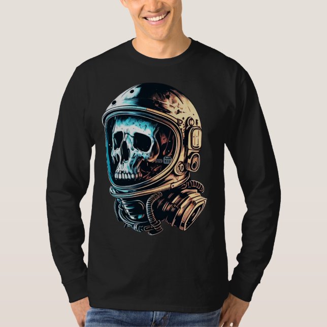 Skull in an astronaut helmet skull astronaut  1 t shirt (Framsida)