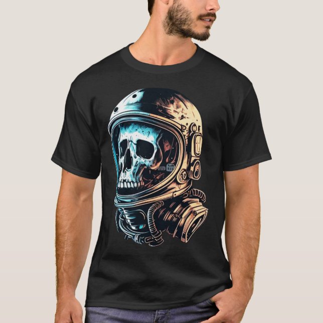 Skull in an astronaut helmet skull astronaut  1 t shirt (Framsida)