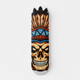 Skull indisk mini skateboard bräda 18,5 cm