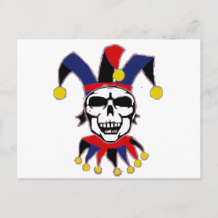 Skull Joker Vykort