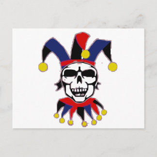 Skull Joker Vykort