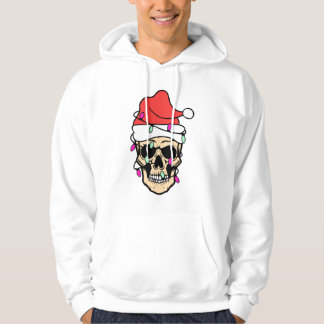 Skull Jul Ljus Hoodie