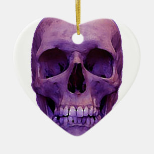 Skull Julgransprydnad Keramik