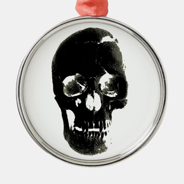 Skull Julgransprydnad Metall (Framsidan)