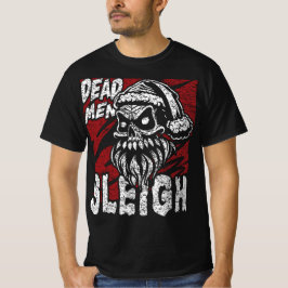 Skull Jultomten Dead Manar Sleigh T Shirt