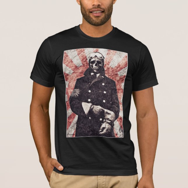Skull kamikaze T-Shirt (Framsida)