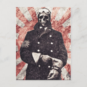 Skull kamikaze vykort