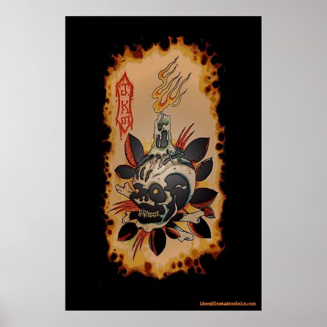 Skull & Kandle Poster (Framsidan)