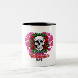 Skull Kärlek - 2-tona Mugg, 11 oz Två-Tonad Mugg