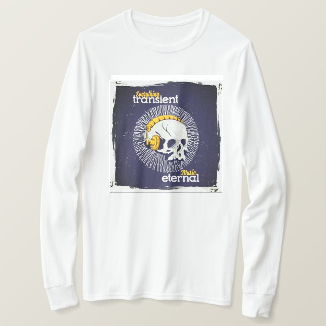 Skull Kärlek Music T Shirt (Design framsida)