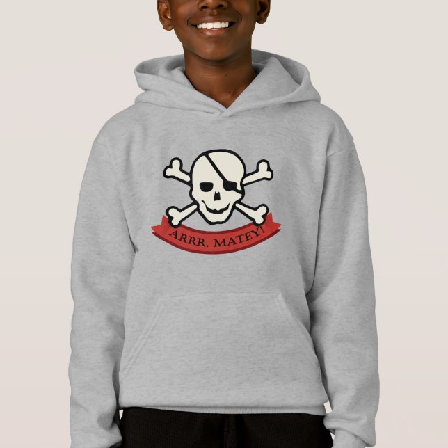 Skull - Kids' Pullover Hoodie T Shirt (Framsida)