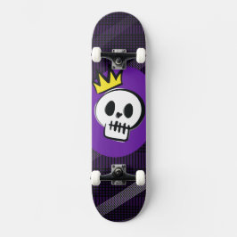 Skull King – Minimalistisk Punk Skateboard