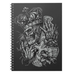 Skull KingSpiral Photo Notebook Anteckningsbok