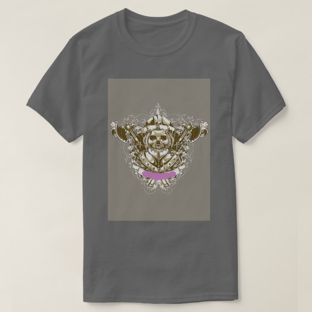Skull Knight T Shirt (Design framsida)