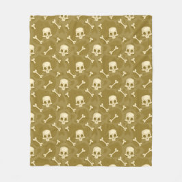 Skull & Kor Bones temed fleece filt
