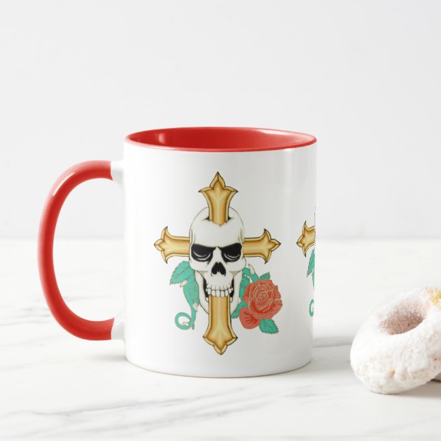 Skull Kor och Ro Mugg (Med munk)