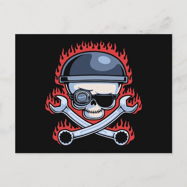 Skull & Kor Wrenches Vykort (Framsida)