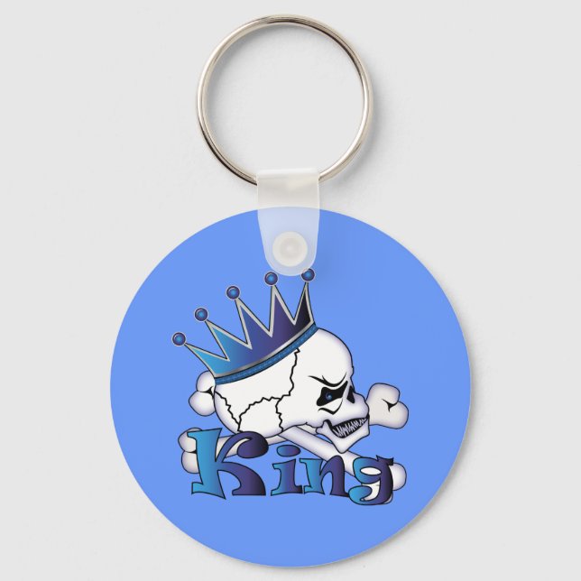 Skull Kung Nyckelring (Framsida)