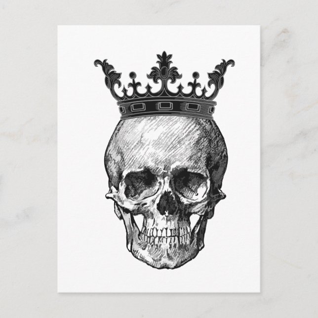 Skull kung vykort (Framsida)