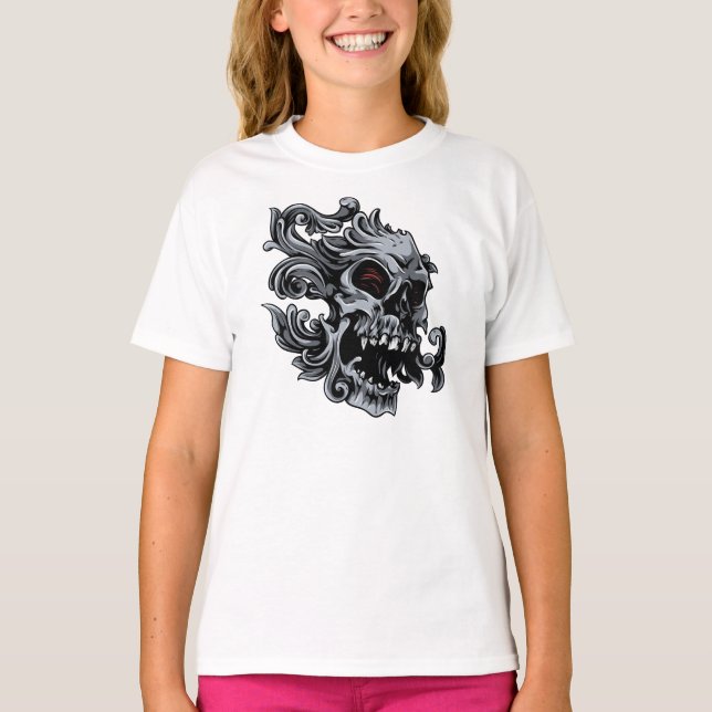 Skull Kvinnors Bella Flowy Långärmad T-Shirt (Framsida)