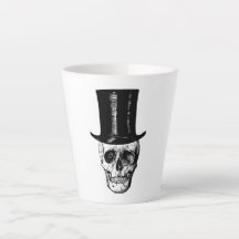 Skull Latte Coffee Mugg, Coffee Kopp,