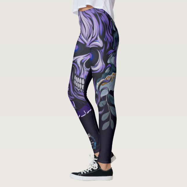Skull Leggings (Vänster)