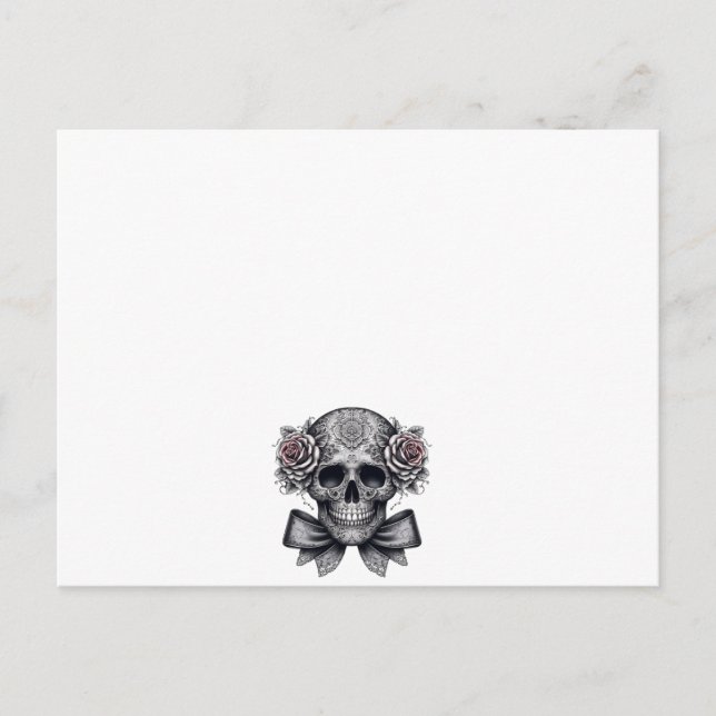 skull letter vykort (Framsida)