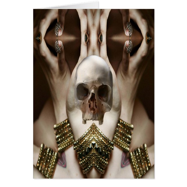 Skull Magic Hälsningskort (Framsidan)