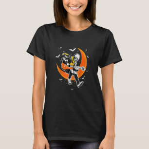 Skull man spelar gitarr på Måne Skullmusik H T Shirt
