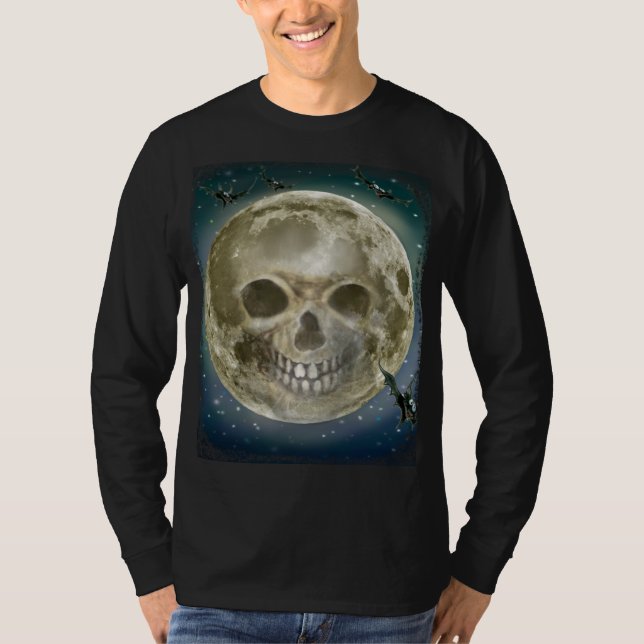 Skull Måne T-Shirt (Framsida)