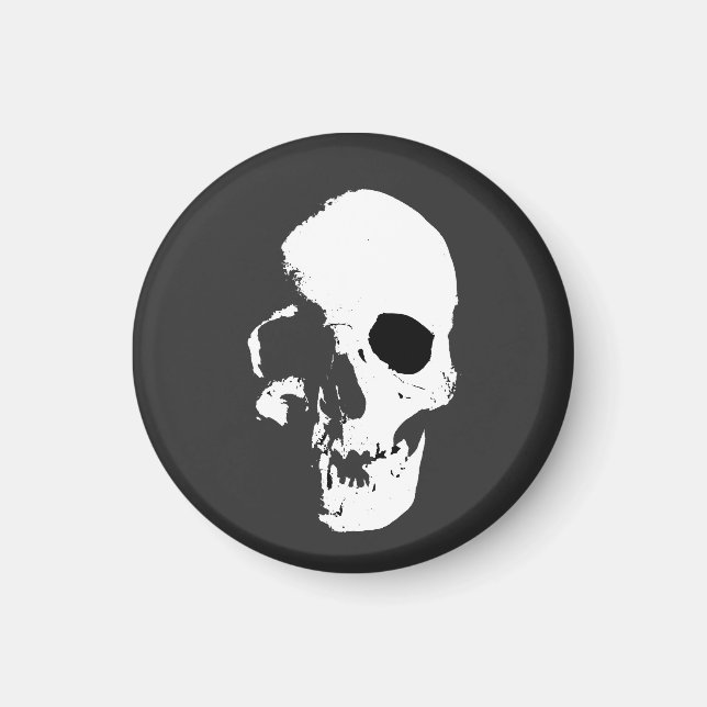 Skull, människa, chef magnet (Framsidan)