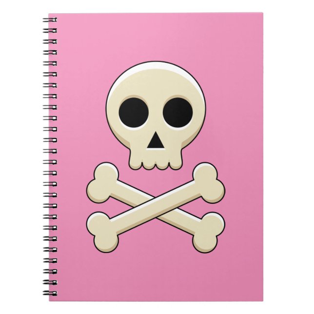 Skull med ben anteckningsbok (Framsidan)