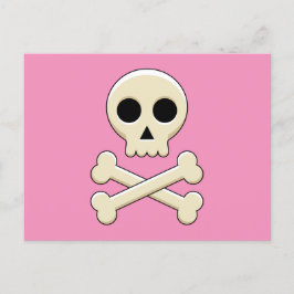 Skull med ben helg vykort