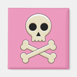 Skull med ben magnet