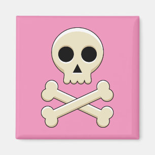 Skull med ben magnet