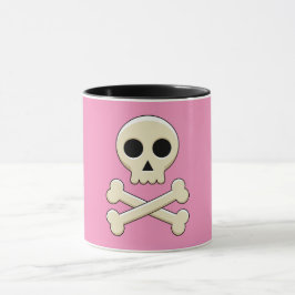 Skull med ben mugg