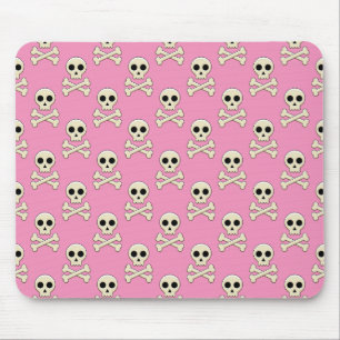 Skull med ben musmatta
