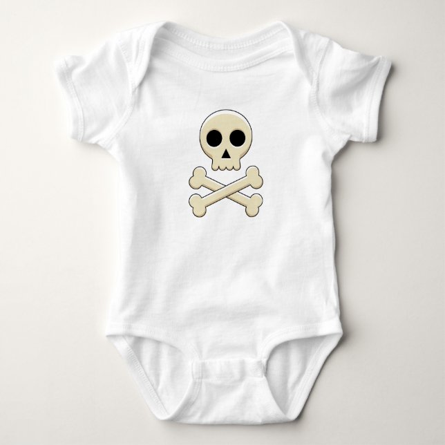Skull med ben t shirt (Framsida)