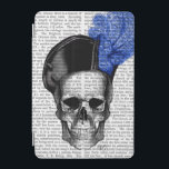 Skull med blå hatt iPad mini skydd<br><div class="desc">Mode och</div>