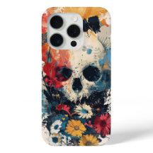 Skull med blommor