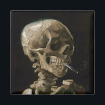 Skull med brinnande Cigarette Vincent van Gogh Art Magnet<br><div class="desc">Vincent van Gogh (holländska, 1853-1890) Skull från Skeleton med Burning Cigarette, 1885-86, Oil on canvas Unframed: 32 cm × 24, 5 cm (13 × 9, 6 tum) arbete i Tidigt av Vincent van Gogh. Denna lilla målning är en del av den permanenta samlingen av Van Gogh-museet i Amsterdam. Det måhända...</div>
