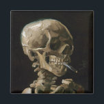 Skull med brinnande Cigarette Vincent van Gogh Art Magnet<br><div class="desc">Vincent van Gogh (holländska, 1853-1890) Skull från Skeleton med Burning Cigarette, 1885-86, Oil on canvas Unframed: 32 cm × 24, 5 cm (13 × 9, 6 tum) arbete i Tidigt av Vincent van Gogh. Denna lilla målning är en del av den permanenta samlingen av Van Gogh-museet i Amsterdam. Det måhända...</div>