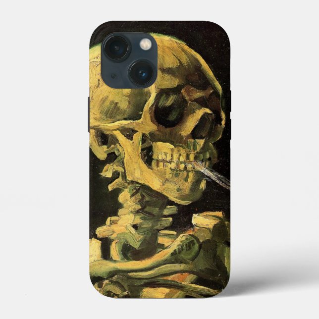 Skull med Burning Cigarette av Vincent van Gogh (Baksida)