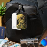 Skull med Burning Cigarette av Vincent van Gogh Bagagebricka<br><div class="desc">Skull med Burning Cigarette av Vincent van Gogh är en vintage bra konst post impressionism fortfarande livmålning. En porträtt av humant skelettrökning. Underbar använda för antirökprodukter. Rökning av dödor på 1 000-talet varje år hjälper någon att sluta röka idag. Underbar image för Halloween eller Día de los Muertos, Day of...</div>