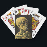 Skull med Burning Cigarette av Vincent van Gogh Casinokort<br><div class="desc">Skull med Burning Cigarette av Vincent van Gogh är en vintage bra konst post impressionism fortfarande livmålning. En porträtt av humant skelettrökning. Underbar använda för antirökprodukter. Rökning av dödor på 1 000-talet varje år hjälper någon att sluta röka idag. Underbar image för Halloween eller Día de los Muertos, Day of...</div>
