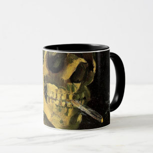 Skull med Burning Cigarette av Vincent van Gogh Mugg