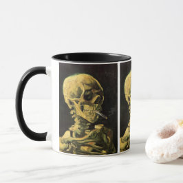 Skull med Burning Cigarette av Vincent van Gogh Mugg